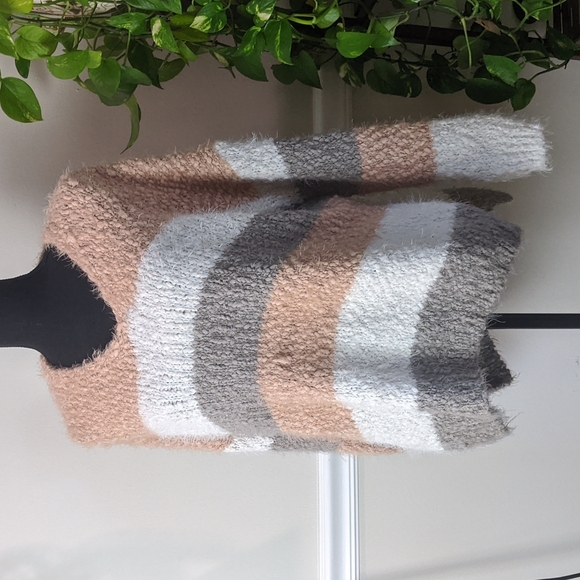 Altar'd State Color Block Sweater M/L - Picture 1 of 5